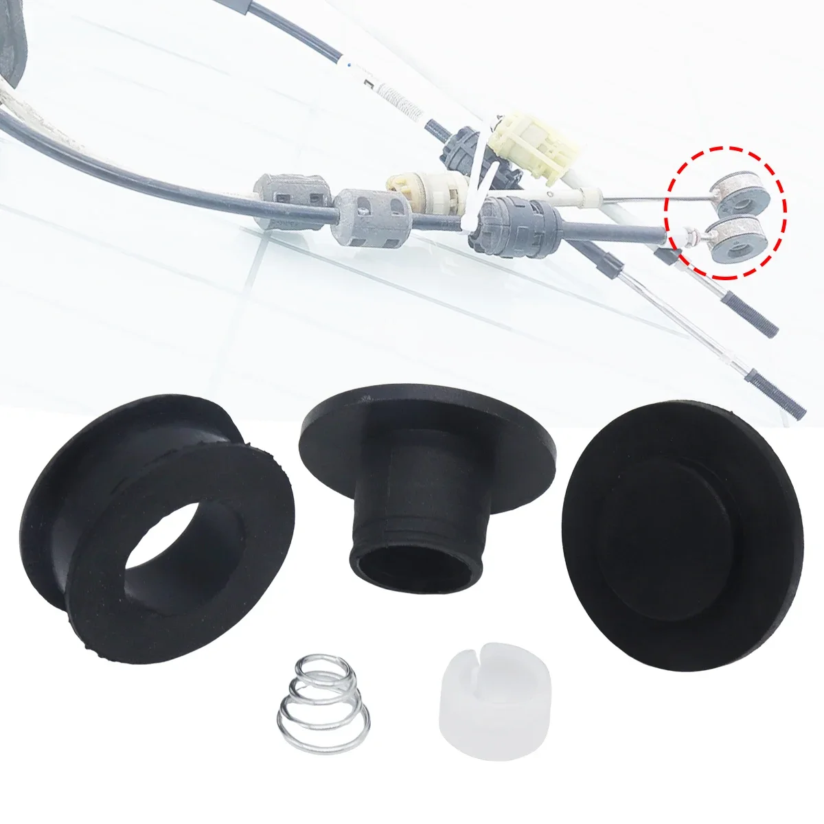 포드 포커스 피에스타 MK2 MK3 C-맥스 트랜짓 몬데오 MK4 기어박스 부싱 케이블 엔드 로드 수동 변속기용 기어 링키지 수리 키트