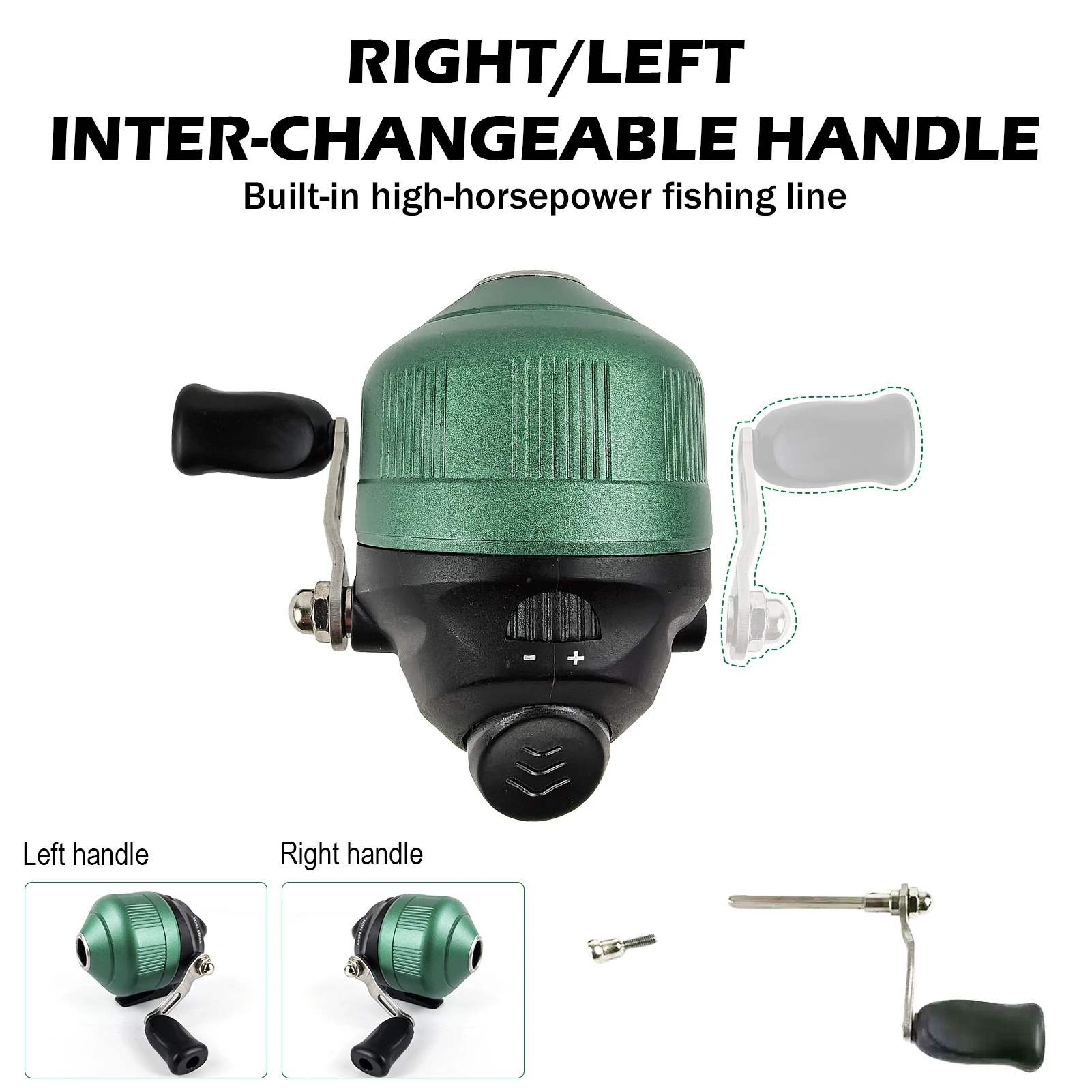 FREE FISHER Carrete Spincast de lanzamiento para agua dulce y salada