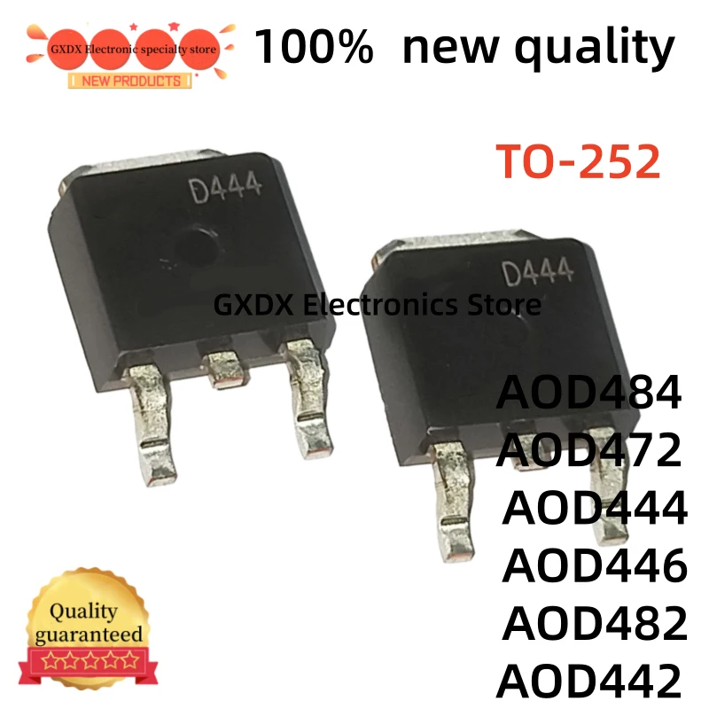 10-20-30Uds 100% new AOD484, D484, AOD472, D472,TO252, AOD444, D444, AOD446, D446, AOD442, D442, AOD482, D482, TO-252 MOSFET