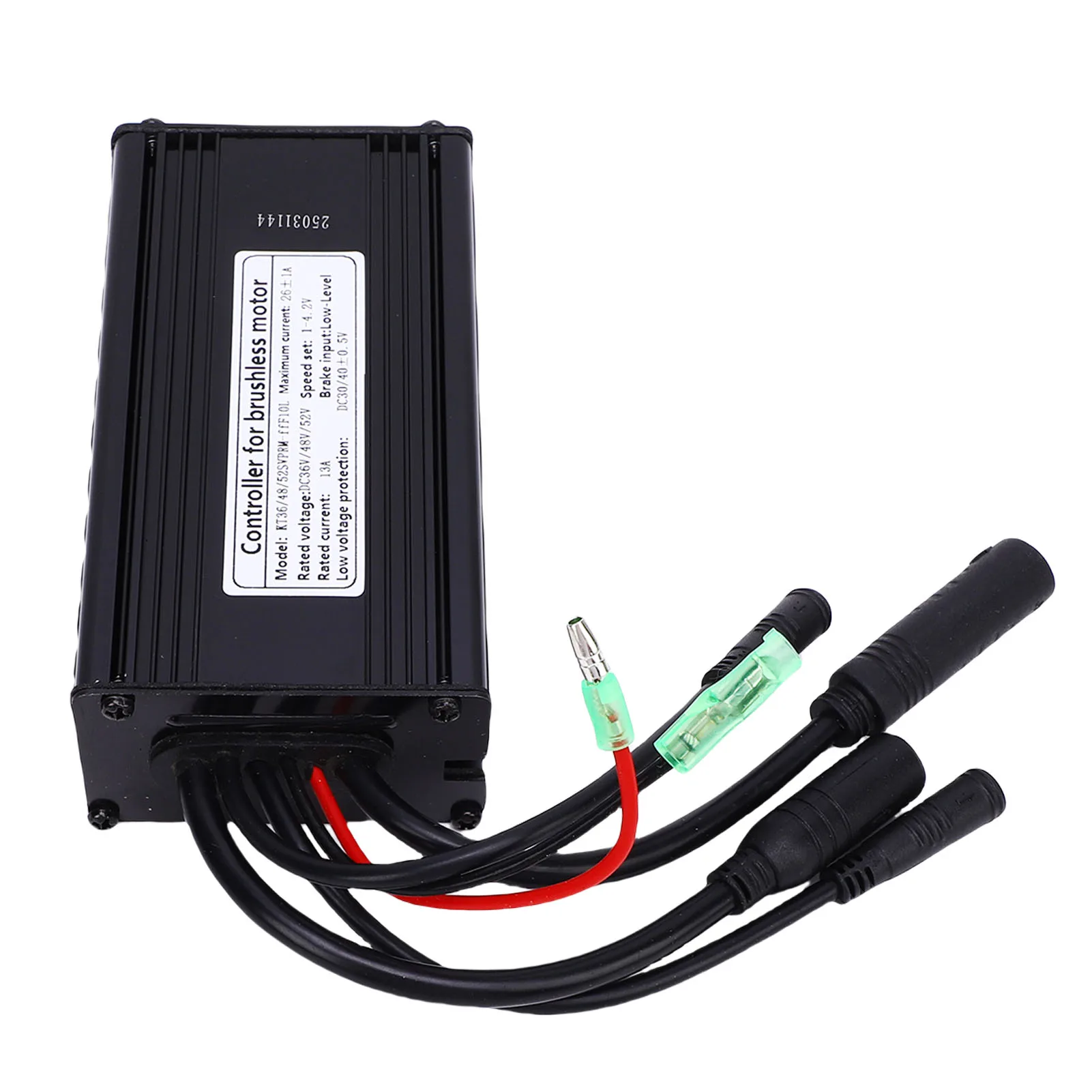 36 فولت 48 فولت وحدة تحكم المحرك 500 واط وحدة تحكم المحرك ممتازة تبديد الحرارة 9 أنابيب شرط سبائك الألومنيوم للدراجة الكهربائية