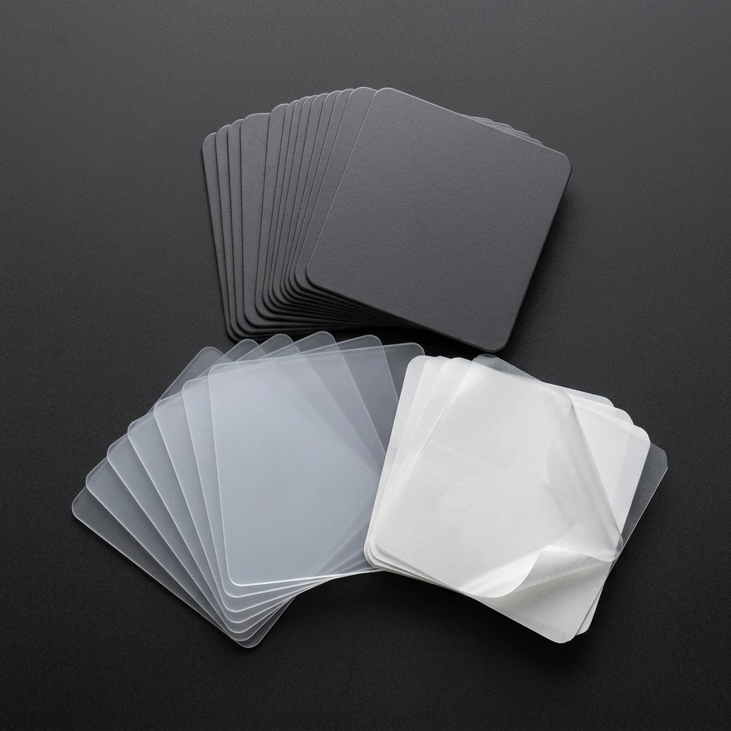 DIY Acrylic Refrigerator Magnets Kit 10Pcs Transparent Square Tiles with Magnetic Sheets for Home Decoration
