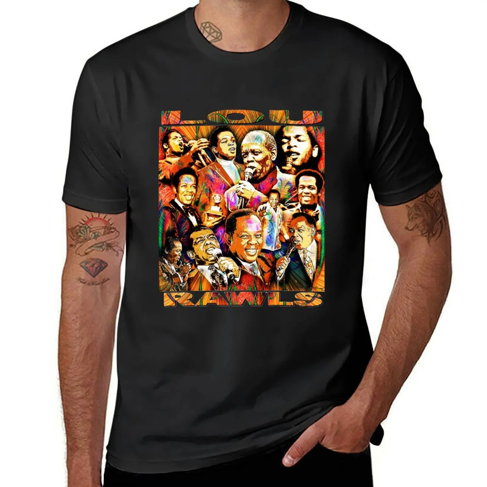 Lou Rawls Tribute T-Shirt summer tops plus size tops Men's t-shirts