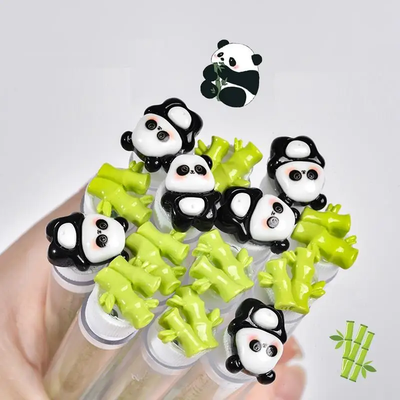 1/10 Pcs Spazzola per ciglia Spazzole per ciglia per estensioni delle ciglia Spoolies Pulizia Mascara Bacchette Tubo Panda Tubo di bambù Mascara