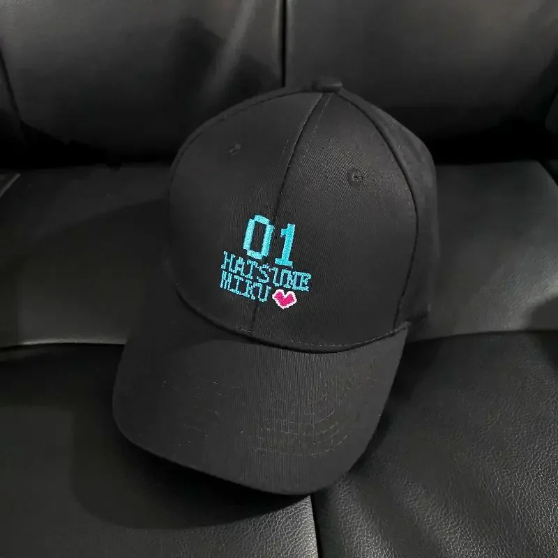 Hatsune Miku Baseball Cap Anime Embroider Men Women Outdoor Sun Hat Kawaii Comic-Con Accessories Breathable Hats Fans Gifts