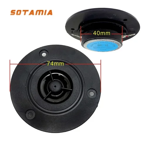 Imagen 1 del producto SOTAMIA-altavoz Hifi estéreo para cine en casa, dispositivo de Audio con Bluetooth, 2 piezas, 3 pulgadas, 8 Ohm, 10W