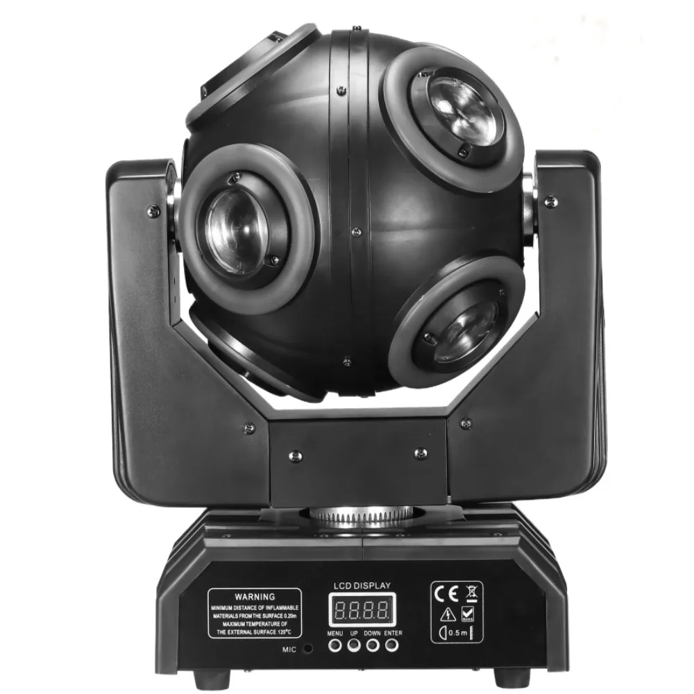 

LED 8x15W Moving Head Beam Light with Halo, 150w RGBW 4in1 LED DJ Stage Lights, 360°Rotation DMX 512 with Sound Activate