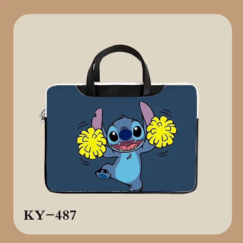 Disney Stitch Laptop Bag Case 13 14 15 16 17 15.6 Inch Notebook Bag For Macbook Air Pro Computer Shoulder Handbag Briefcase Bag