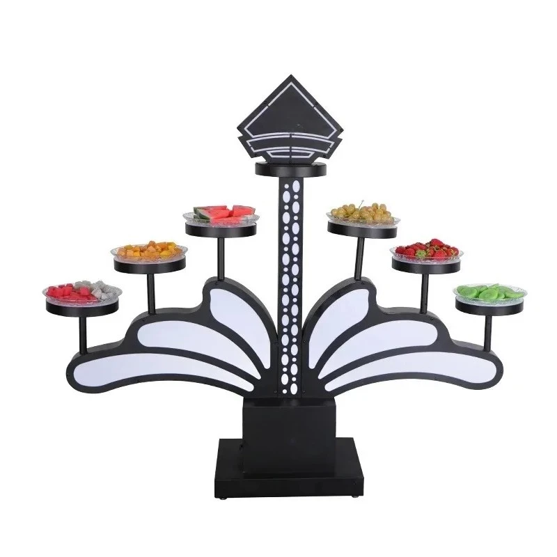 Bar Lotus LED Fruit Tray Rack Recyclable Multi-layer Tray Unique Design Light Flower F ugui Design for Creative Display Fruit