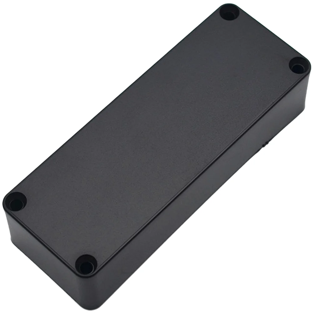 Matte ABS Plastic Pickup Cover Designed for 4 String Bass Guitars with 4 Hole Mounting and Full Sealed Enclosure