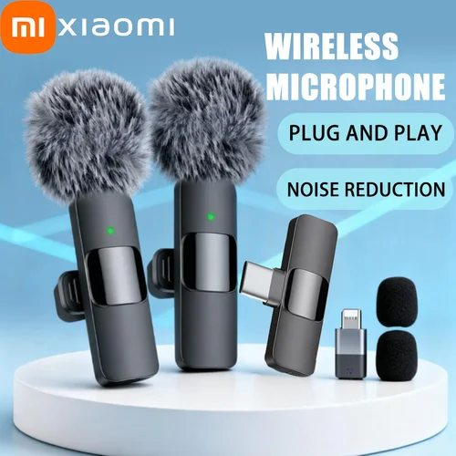 Xiaomi Mini micrófono Lavalier inalámbrico portátil para transmisión en vivo, juegos, grabación de Audio y vídeo, iPhone y Android