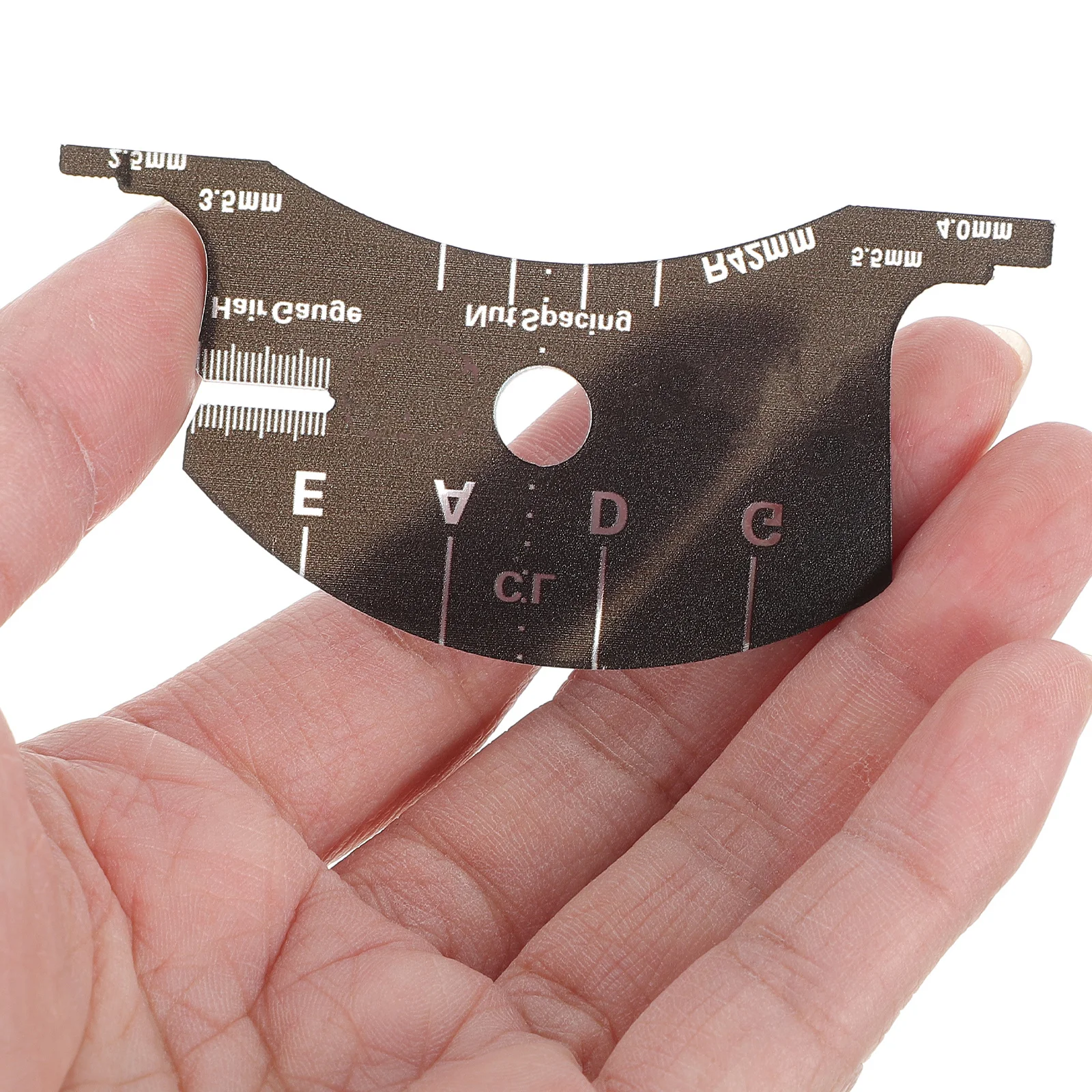 

1pc Violin Bridge Template Multifunctional Measuring Ruler For String Height Fingerboard Distance Black Violin Accessory Part