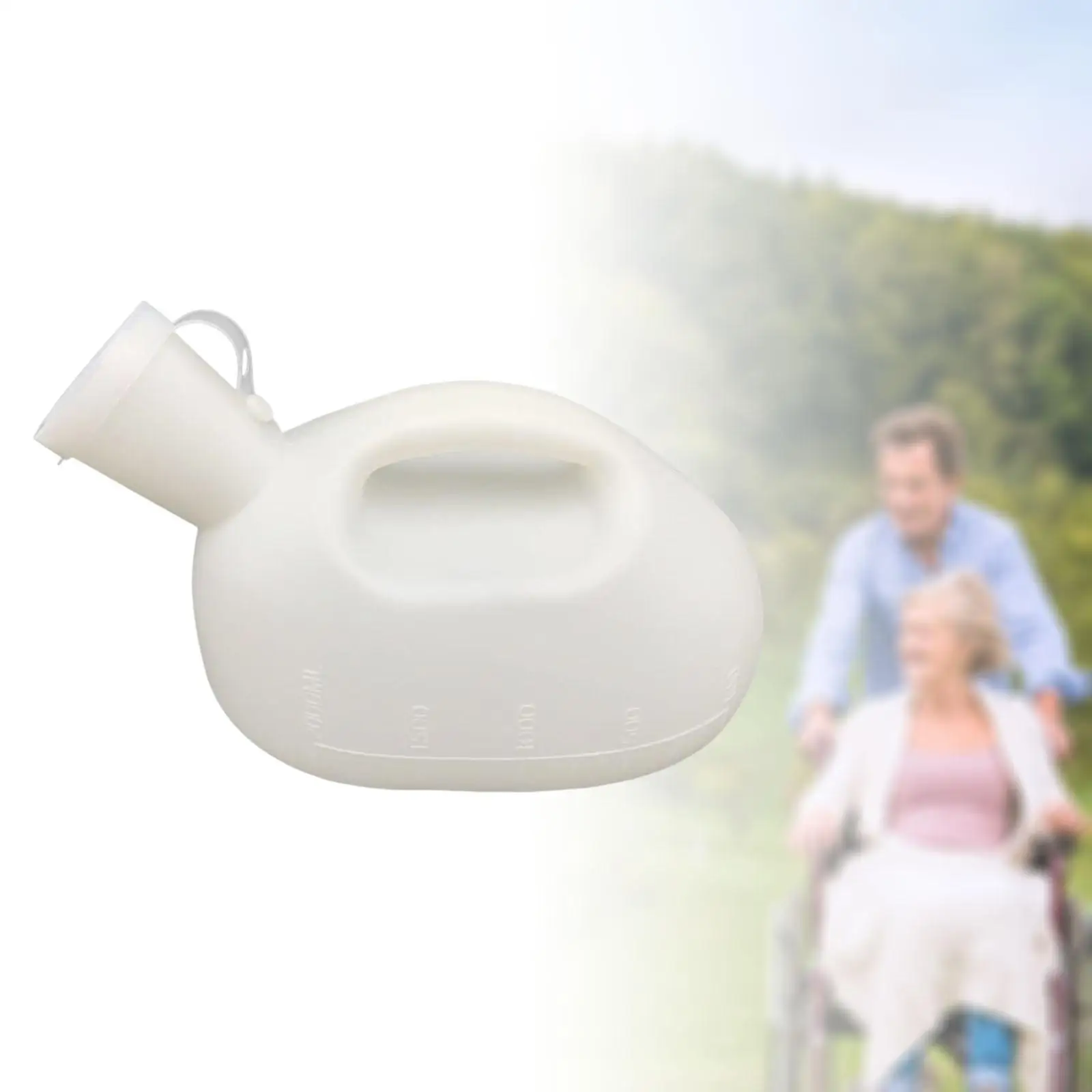 Portable Urinals for Men Large Capacity with Lid Reusable 2000 ml Pee Holder for Elderly Camping Incontinence Seniors Travel