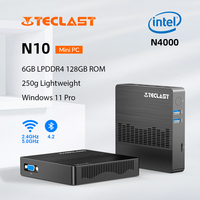 Teclast N10 Mini PC Intel N4000 6GB LPDDR4 128GB ROM M.2 SSD Expansion Windows11 Pro Portable Desktops Mini Computer VGA BT4.2 250g Lightweight