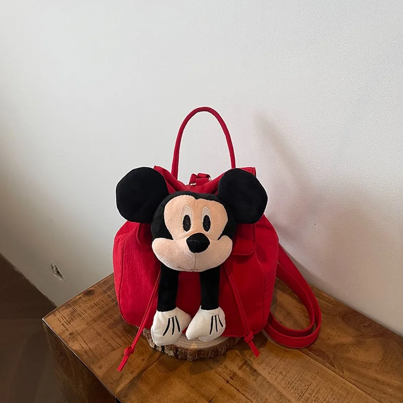 Personalized and creative Disney Mickey large-capacity cartoon figure casual and fashionable one-shoulder cross-body backpack