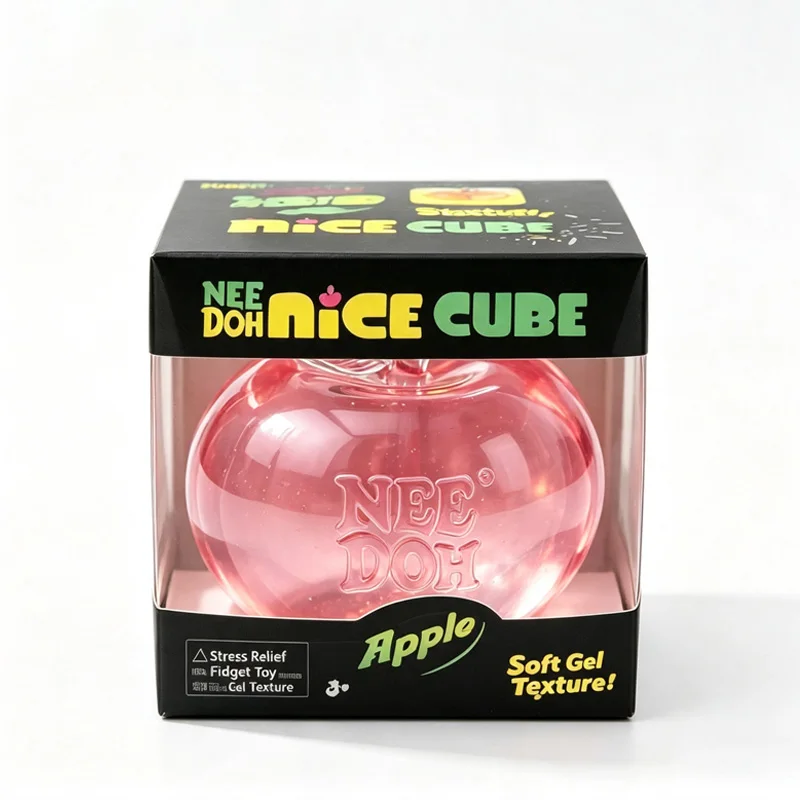 Needoh Apple Squishy Stress Balls Slow Rebound Squeeze Toy Soft Jelly Senses Stress Ball Relaxing And Interesting Gift For Adult view 5