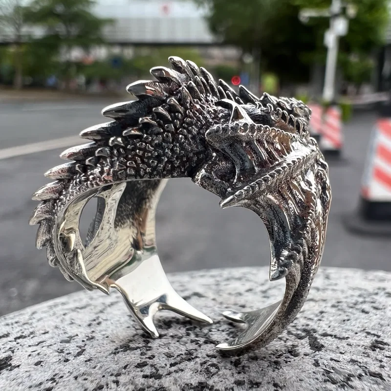 Game of Power Dragon Family Original Dragon Ring Handmade Retro Small Market Food Ring Dominant Accessories for Men