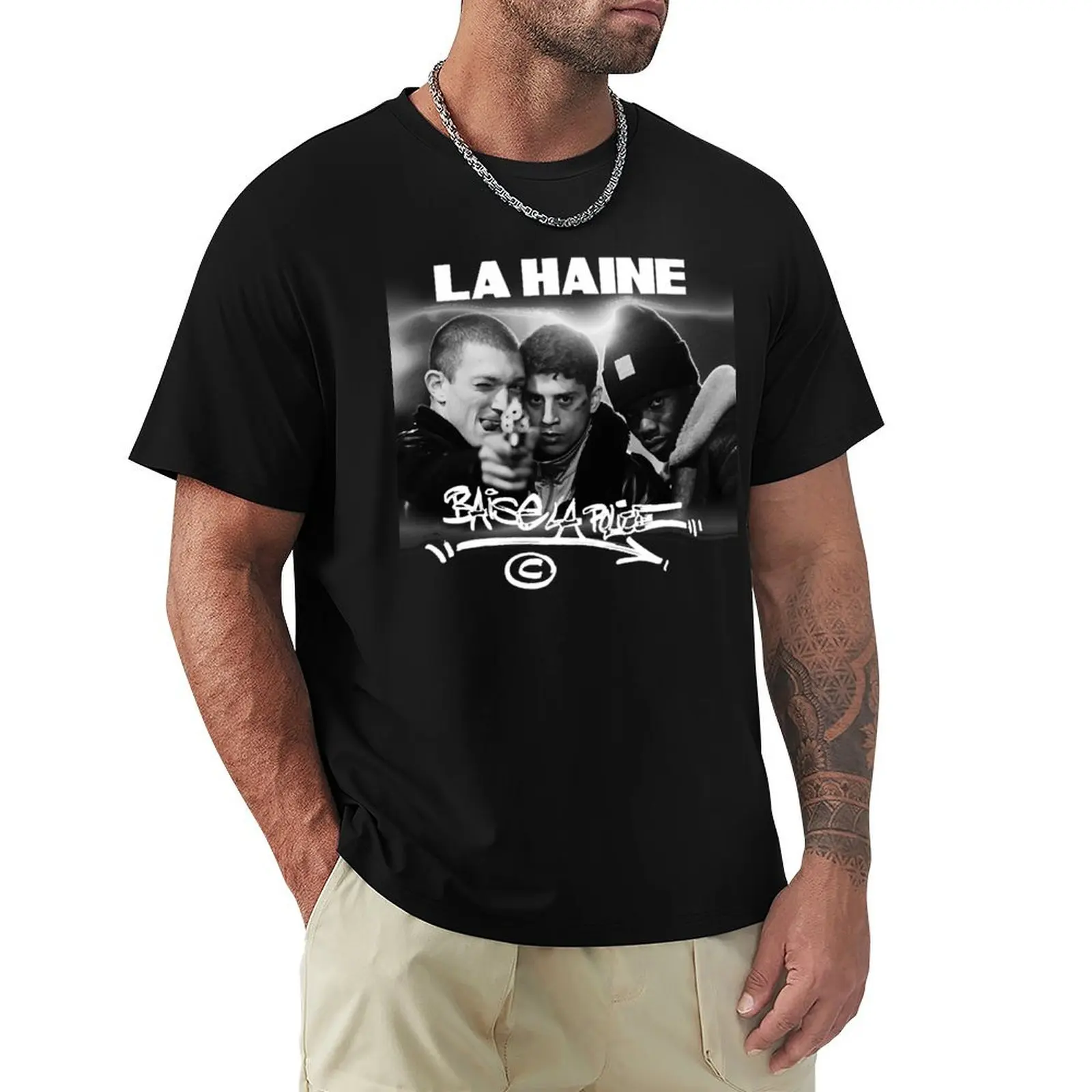 La Haine L’Odio Gifts T-Shirt tees summer top street wear anime figures cotton t shirt men image 3