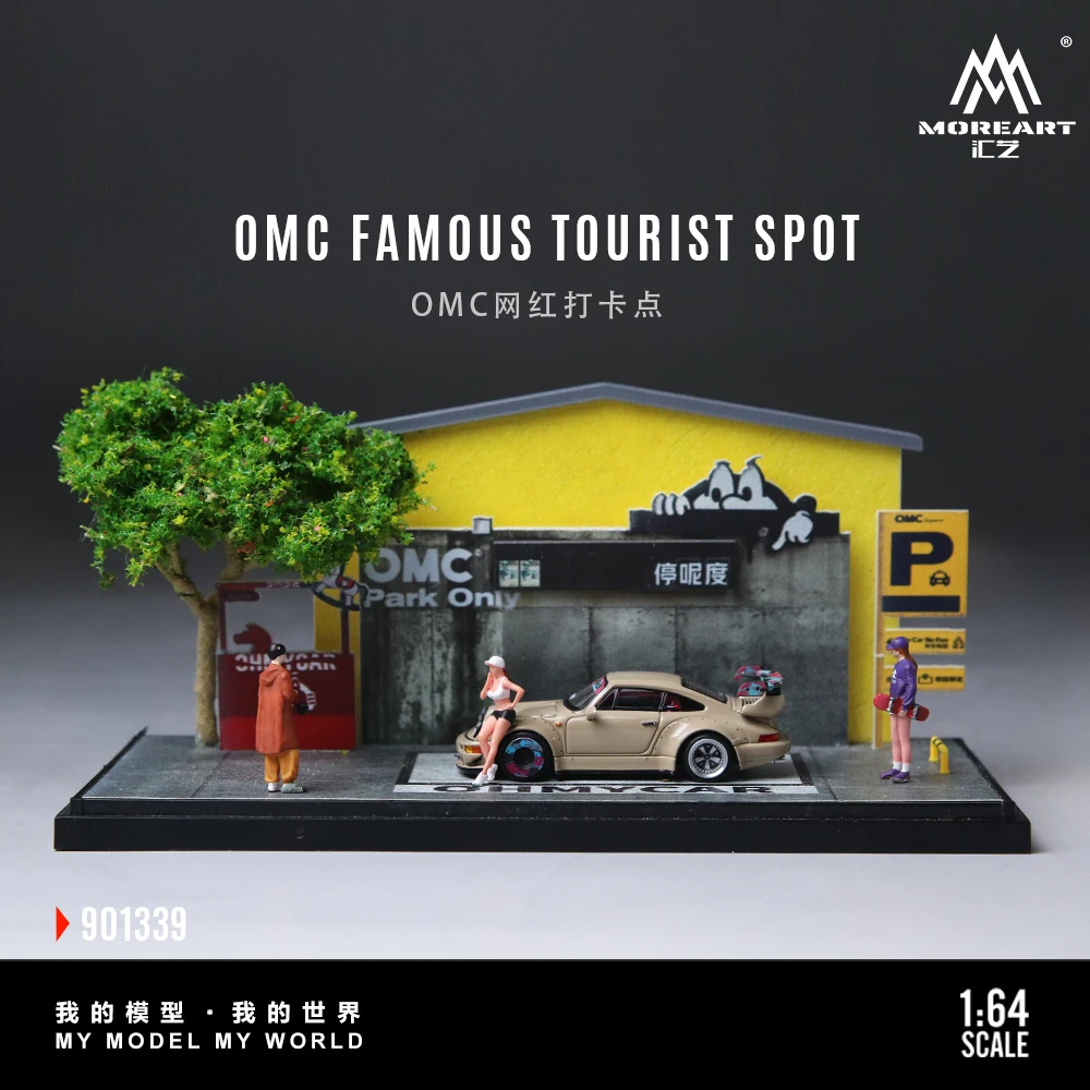 

*Pre-order*MoreArt Mini Urban Check-in Scene Model 1:64 Scale Diorama for Collection & Photography