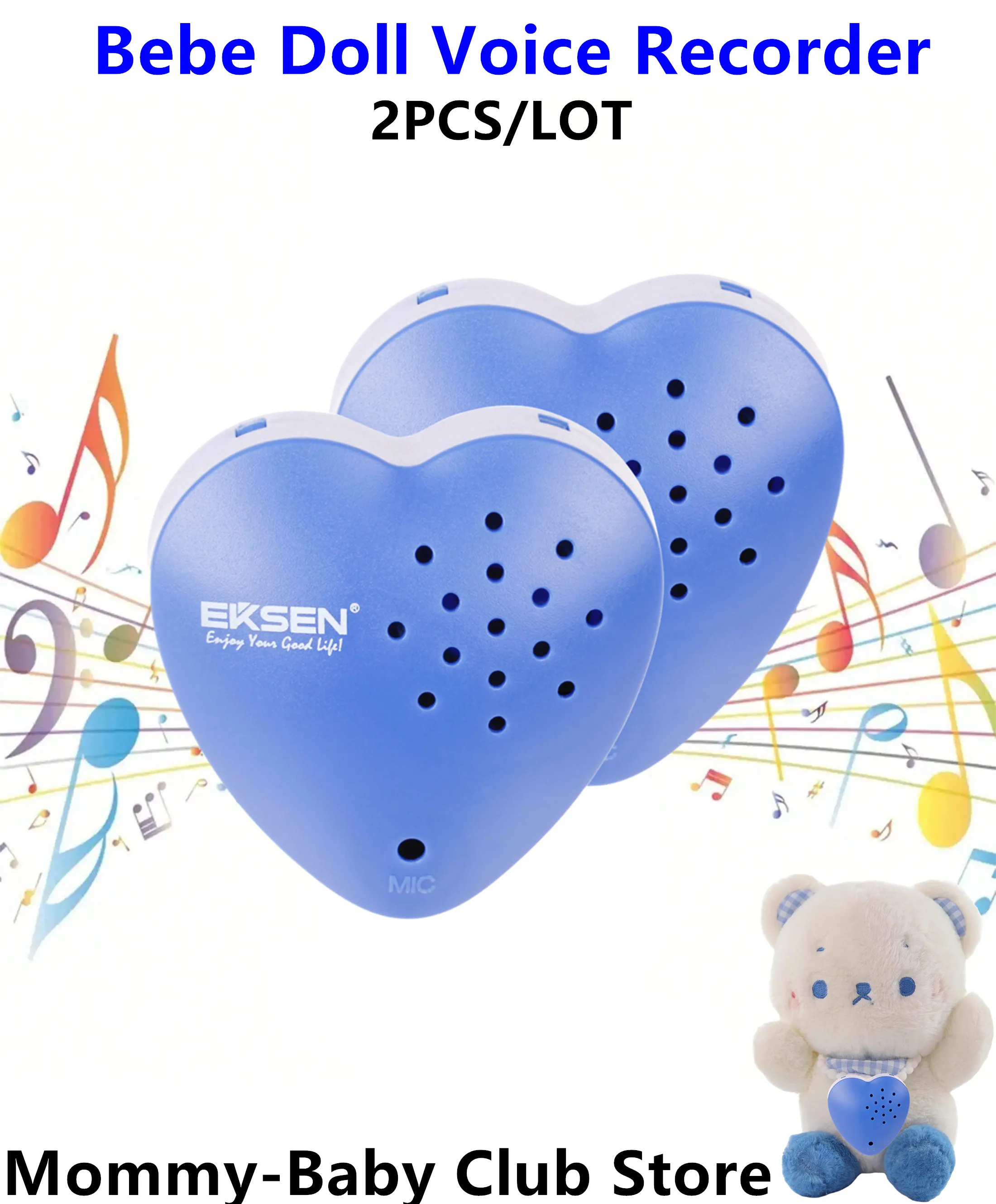 

2Pcs Graduation Gift Creative Sound Recording Module Doll Voice Recorder Voice Box for Stuffed Animal Plush Toy School Gifts
