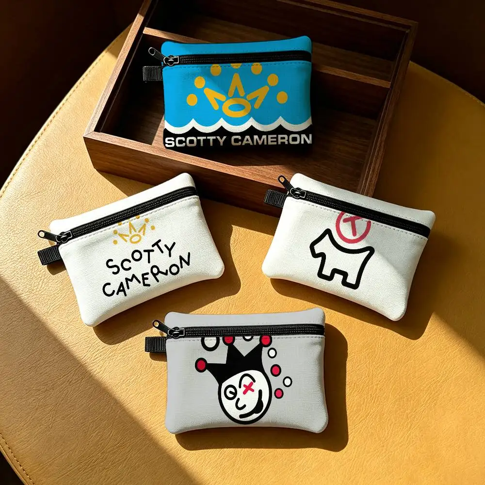 Brand Fashion S-Scotty-ES C-Cameron-ES Waterproof Zipper Coin Purse Lightweight Hanging Key Pouch Card Holder For Daily Use