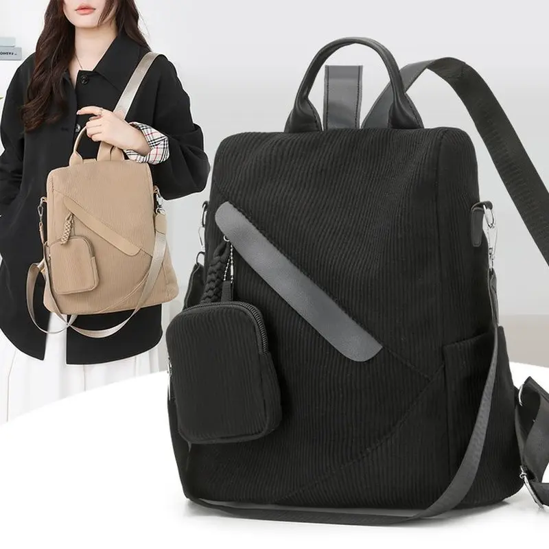 Mochila antirrobo de nailon para mujer y hombre, con monedero, ideal para uso diario, viajes, para llevar el portátil, de gran capacidad, mochila escolar.
