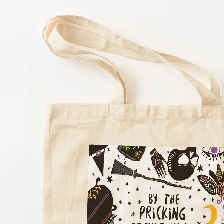 By the pricking of my thumbs, something wicked this way comes Tote Bag the tote bag custom canvas bag tote