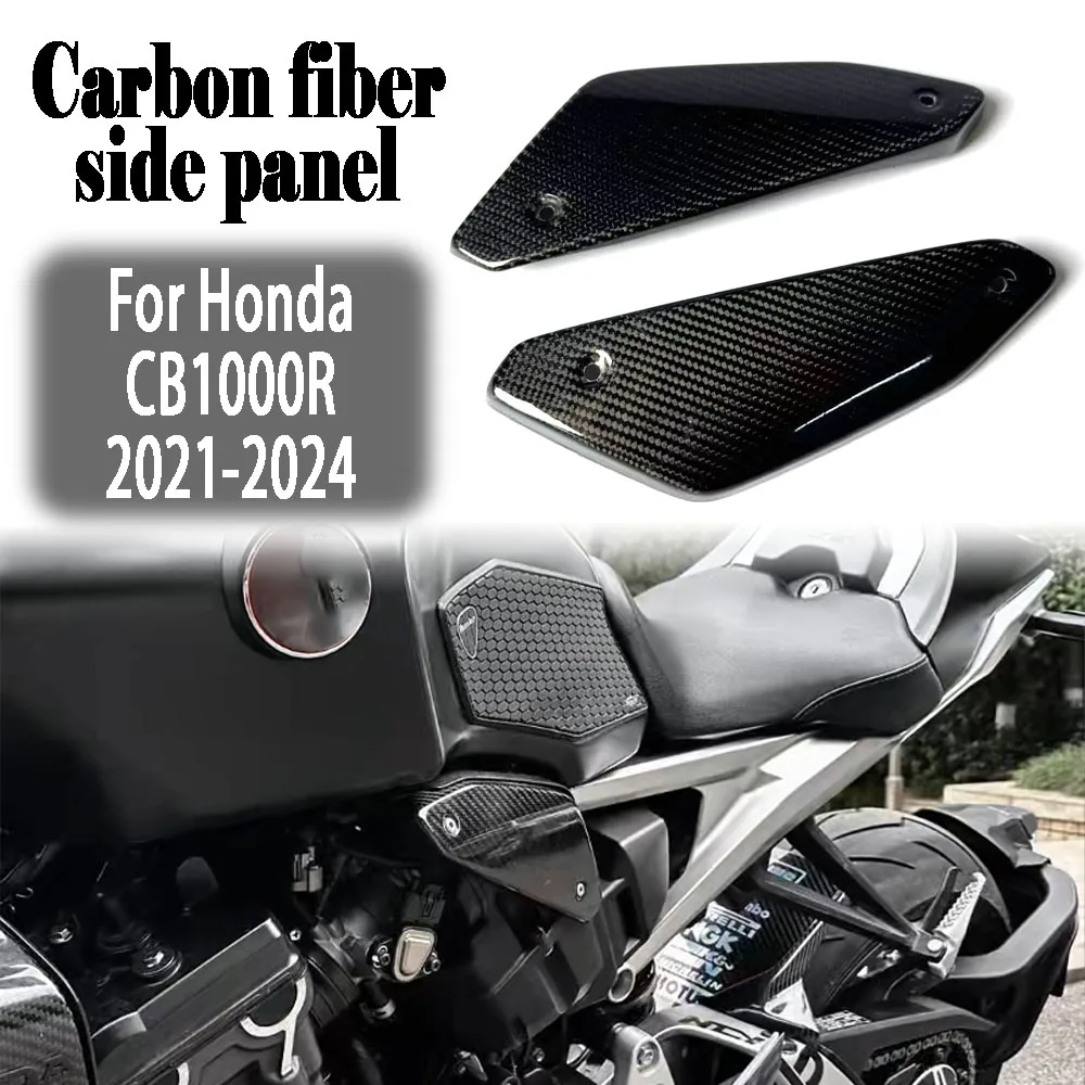 

For HONDA honda CB1000R cb1000r 2021-2026 Carbon Fiber Motorcycle Frame Side Panel Guard Cover Intake Pipe Protector accessories