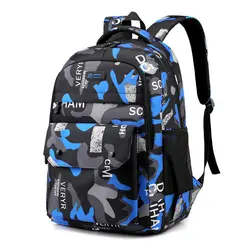 Borse da scuola 2023 per adolescenti Travel Camouflage ragazzi di grande capacità stampa zaino da uomo zaino bambini Cute Book Mochilas