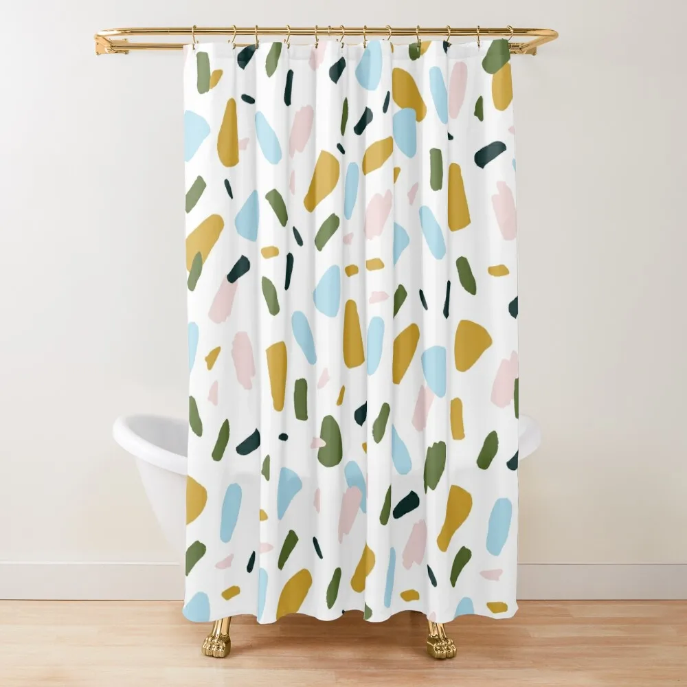 

Terrazzo matrix Shower Curtain Bathroom Deco Luxury Bathroom Anime Shower Shower Bath Curtain