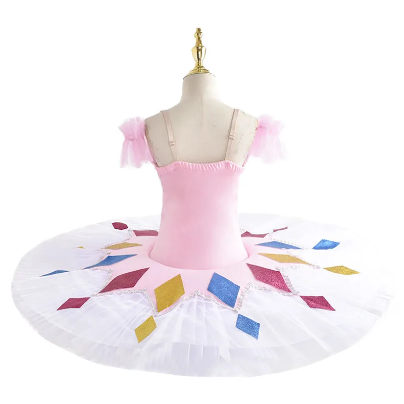 Falda tutú de Ballet para niños, disfraz de lago de los cisnes, trajes de baile de Ballet para fiesta de bailarina del vientre para niñas