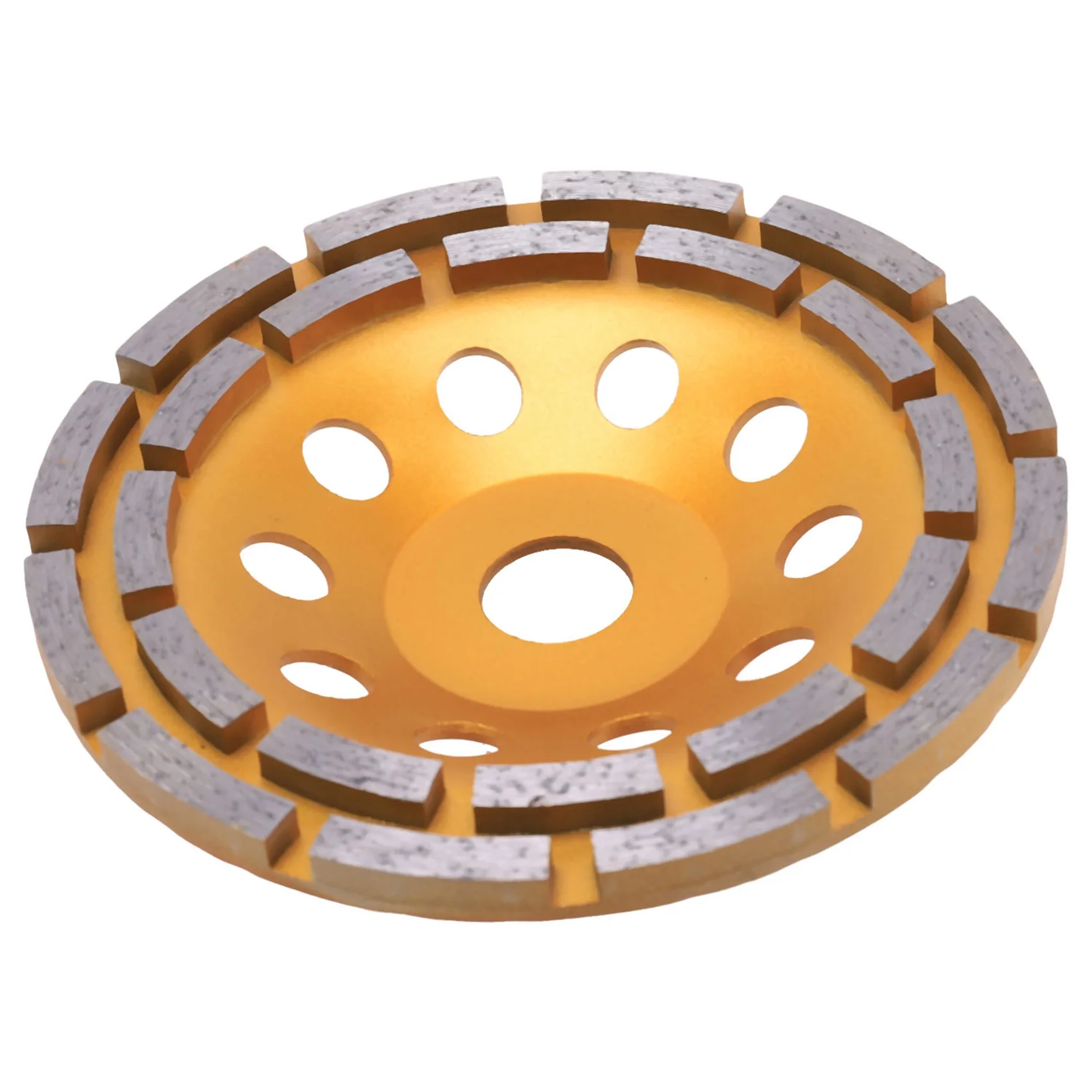 

AB11-3 шт. 150 мм 7-дюймовый алмазный двухрядный сегментный шлифовальный круг, абразивный диск для шлифовальной машины, чашечный абразивный инструмент с отверстием 22 мм