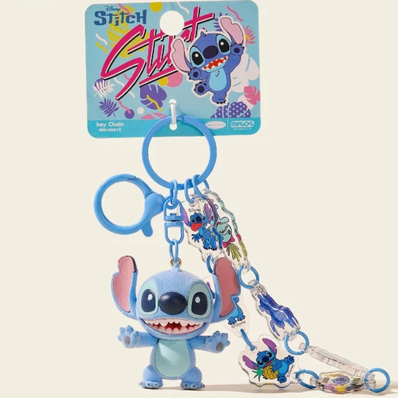 

Брелок Lilo Stitch Kawaii Disney, милые фигурки героев, цепочка для ключей, школьные сумки, автомобильный брелок для ключей, кукла, кулон, декор, классические игрушки, подарок