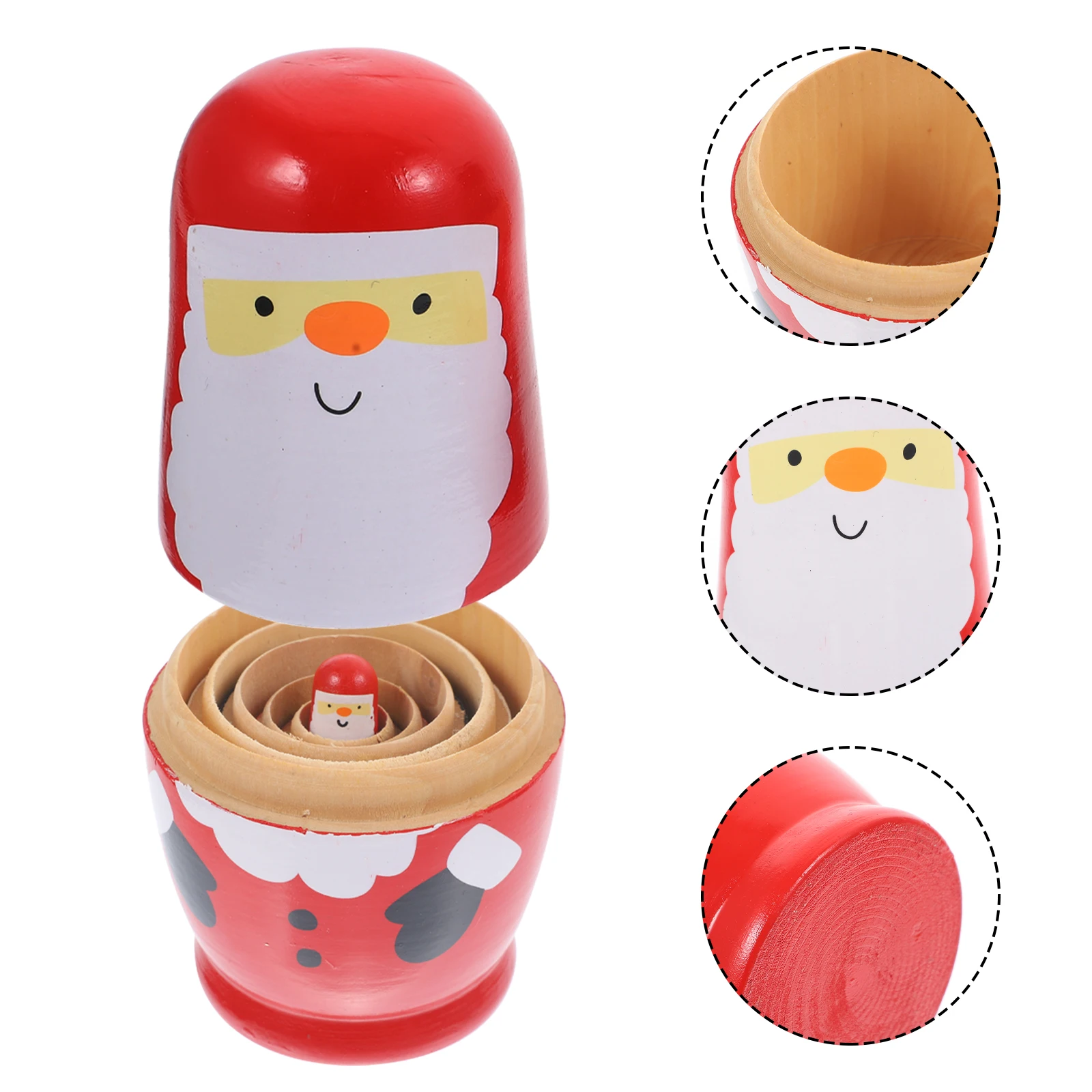 

6pcs Five-Layer Matryoshka Russian Toy Nesting Stacking Decorative Storage Cute Premium Craft Gifts