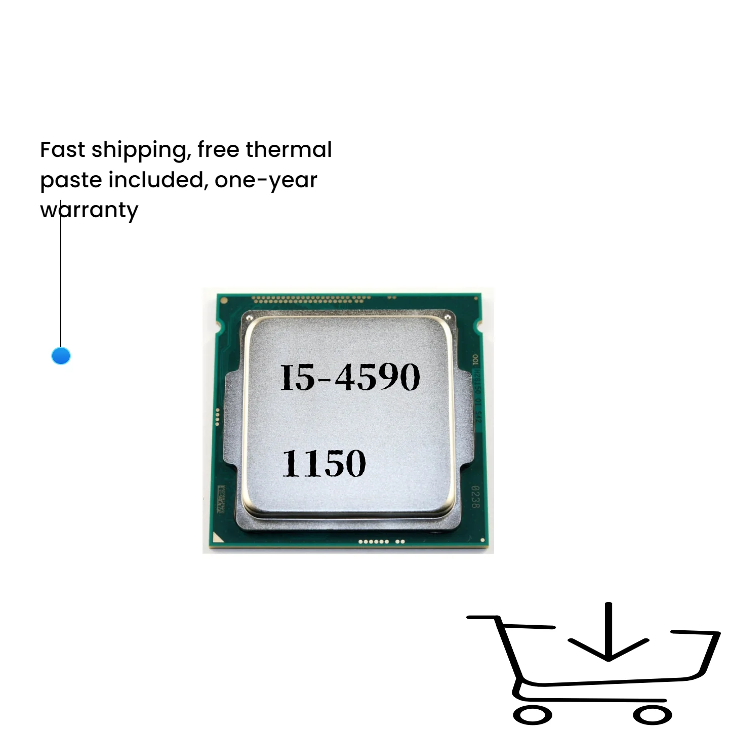 

Core i5-4590 i5 4590 Четырехъядерный процессор с частотой 3,3 ГГц, 6 м, 84 Вт, LGA 1150