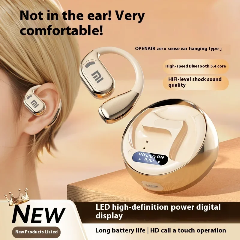 Xiaomi Earhooks Wireless Headphones Magnetic Suction Charging Running Game Headsets HIFI Voice Call With Display Screen Mic