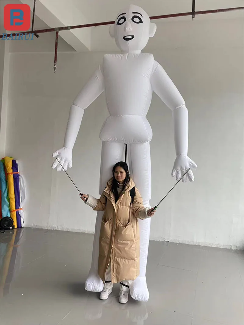 Aufblasbare Cartoon-Walking-interaktive, handklappende Parade-Puppen im Freien, individuelle Bar-Spielplatz-Bühnen-Requisiten