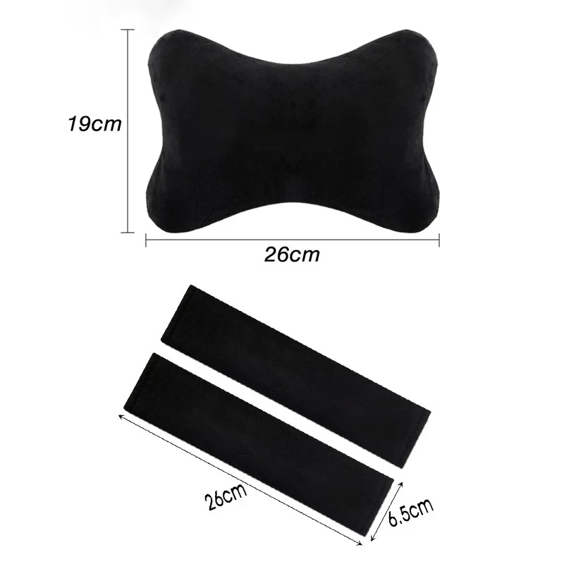 New Fashion Car Seat Belt Protect Shoulder Pads Cervical Spine Headrest Neck Pillow For Genesis EQ900 G70 G80 G90 GV60 GV70 GV80