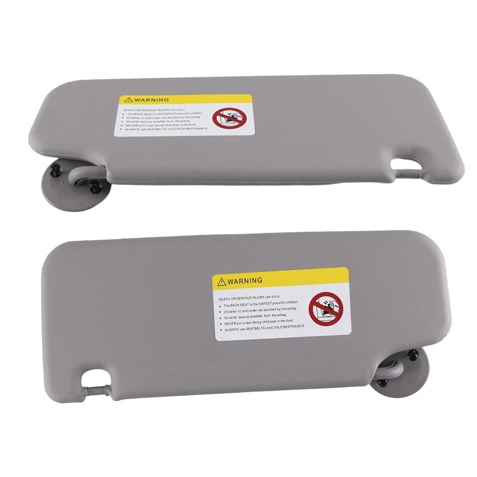 2x Sun Visor P95327509 P95327507 Gray Sunproof Plate Car Repair Assembly for Chevrolet Sonic Aveo 2012 2013 2014 2015 2016