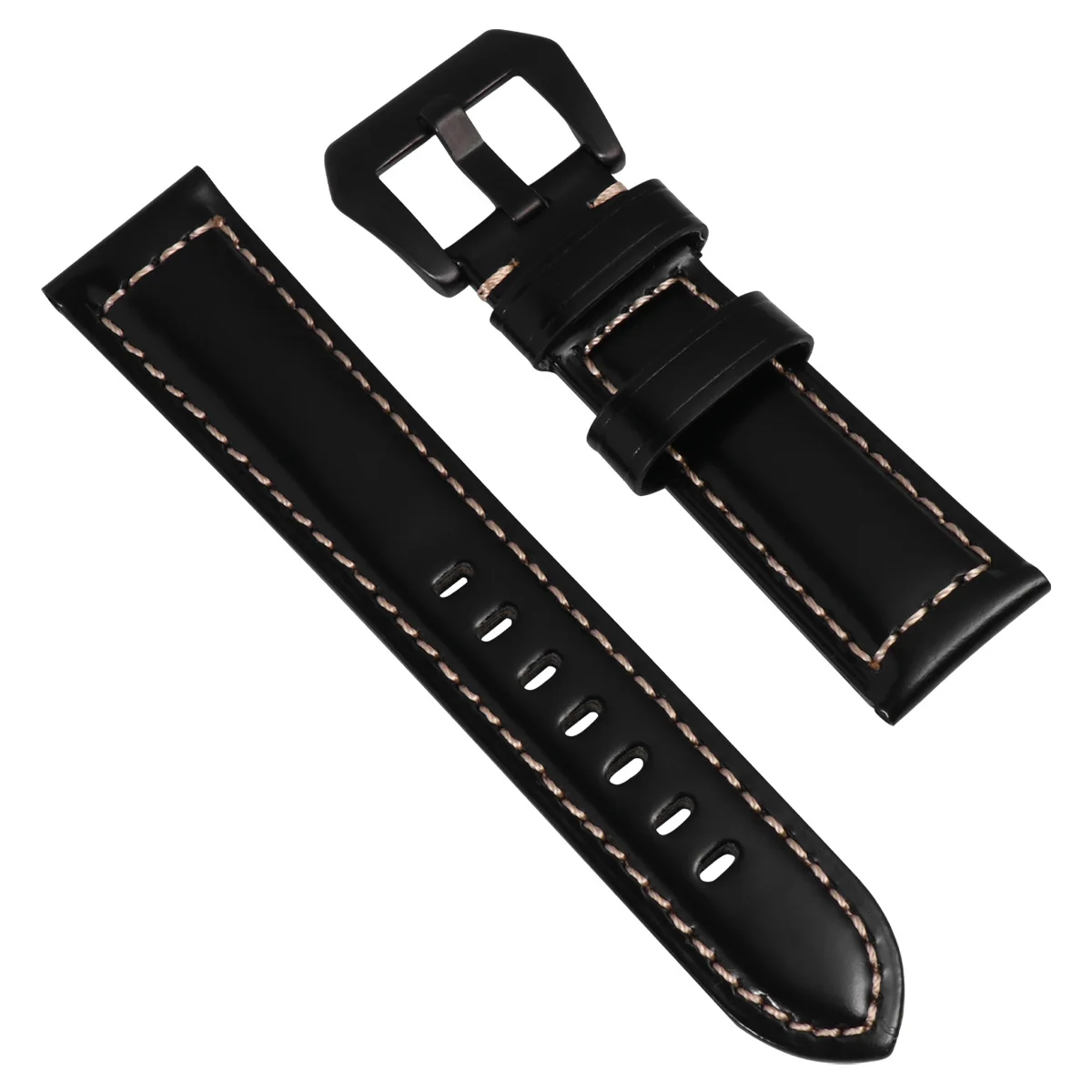 22Mm Premium Watch Band Replacement Strap Smooth Flexible Joint Unisex Style for Business Casual Outdoor Activities