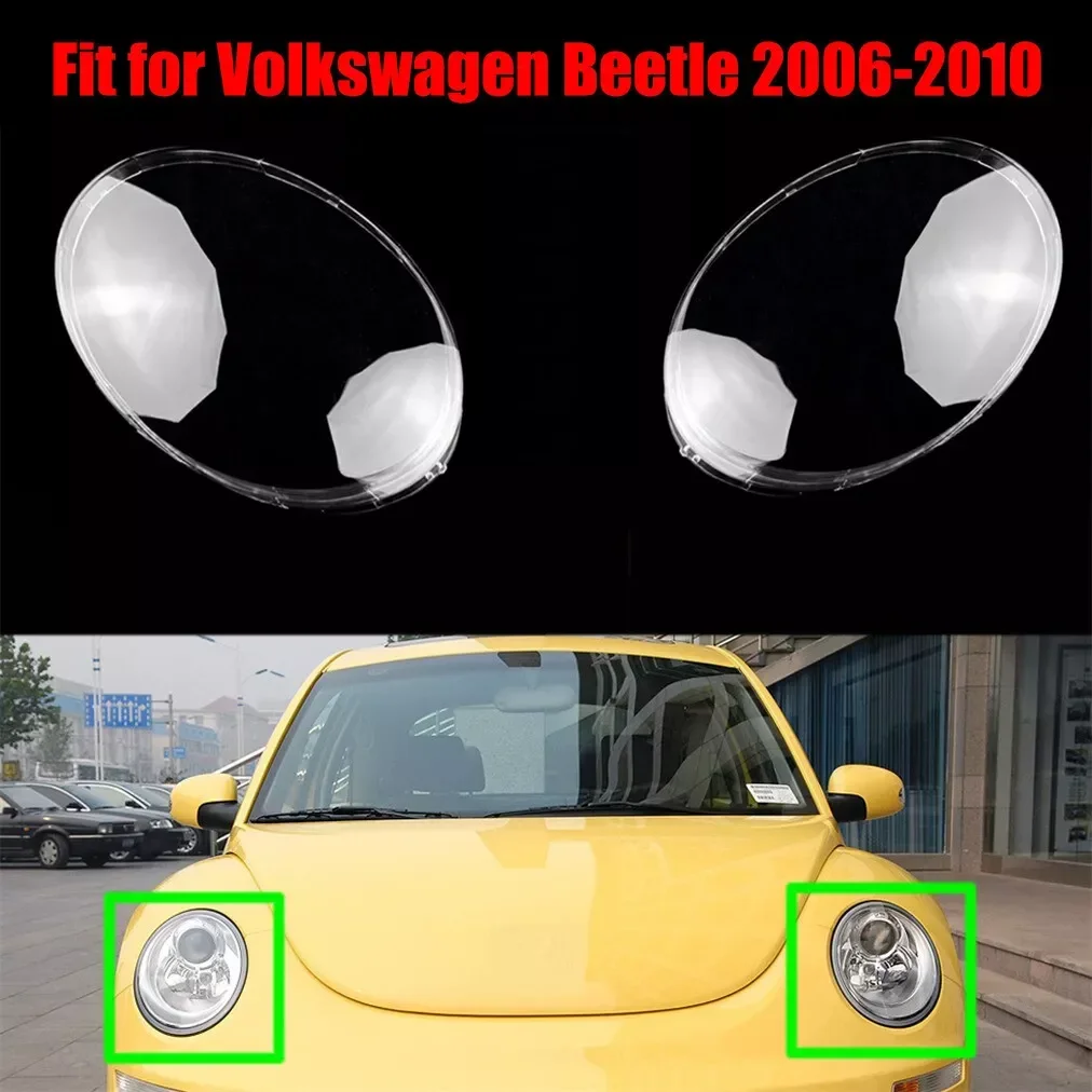 

Left/Right Car Front Transparent Headlamp Lens Cover Lampshade Lens For Volkswagen For VW Beetle 2006-2010 Headlamp Lens Shell