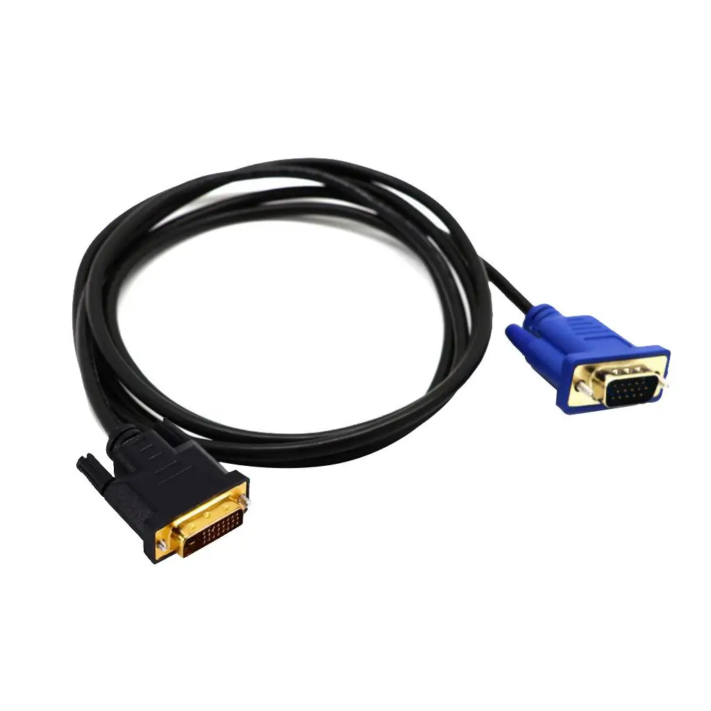 Link DVI-I DVI To VGA D-Sub Video Adapter Cable Converter