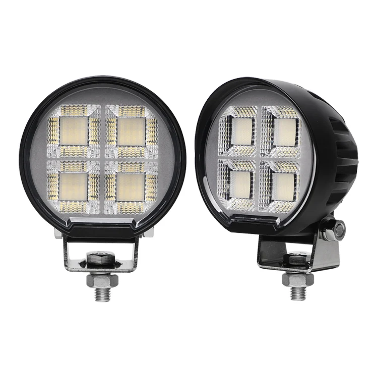 

Aluminium Work Light For Offroad Forklift Truck Round Flood Beam O-sram 12v 24v For Off Road Cab Truck Tractor SUV LED Work Lamp