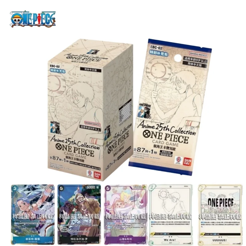

Genuine One Piece Card OPCG Anime 25th Collection Edition Cards Luffy Straw Hat Pirate Group Game Battle Toy Gift Original Box