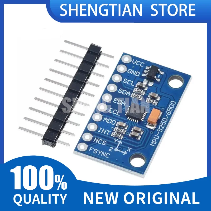 1-10pcs IIC I2C SPI MPU6500 MPU-6500 6-Axis Accelerometer Gyroscope Sensor Module Replace MPU6050 for Arduino with GY-6500 Pin