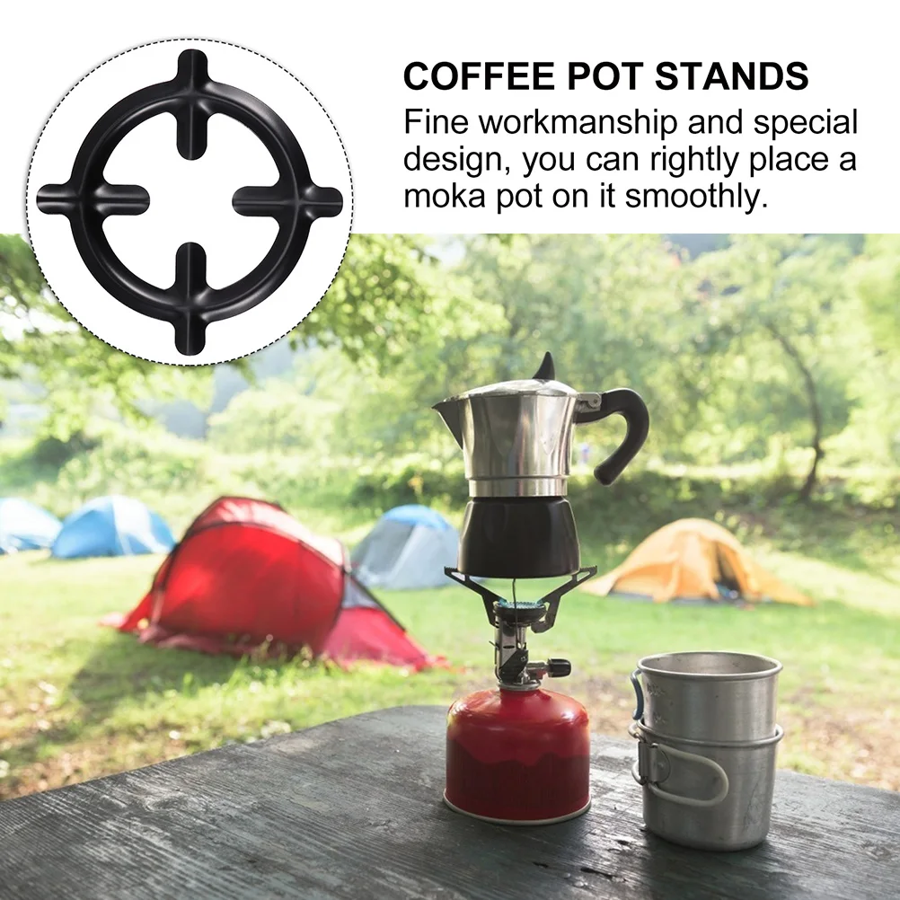 

2 pcs Coffee Pot Racks Mocha Holder Iron Gas Stove Support Pot Stand For Home Restaurant Kitchen Use Stable Holders For