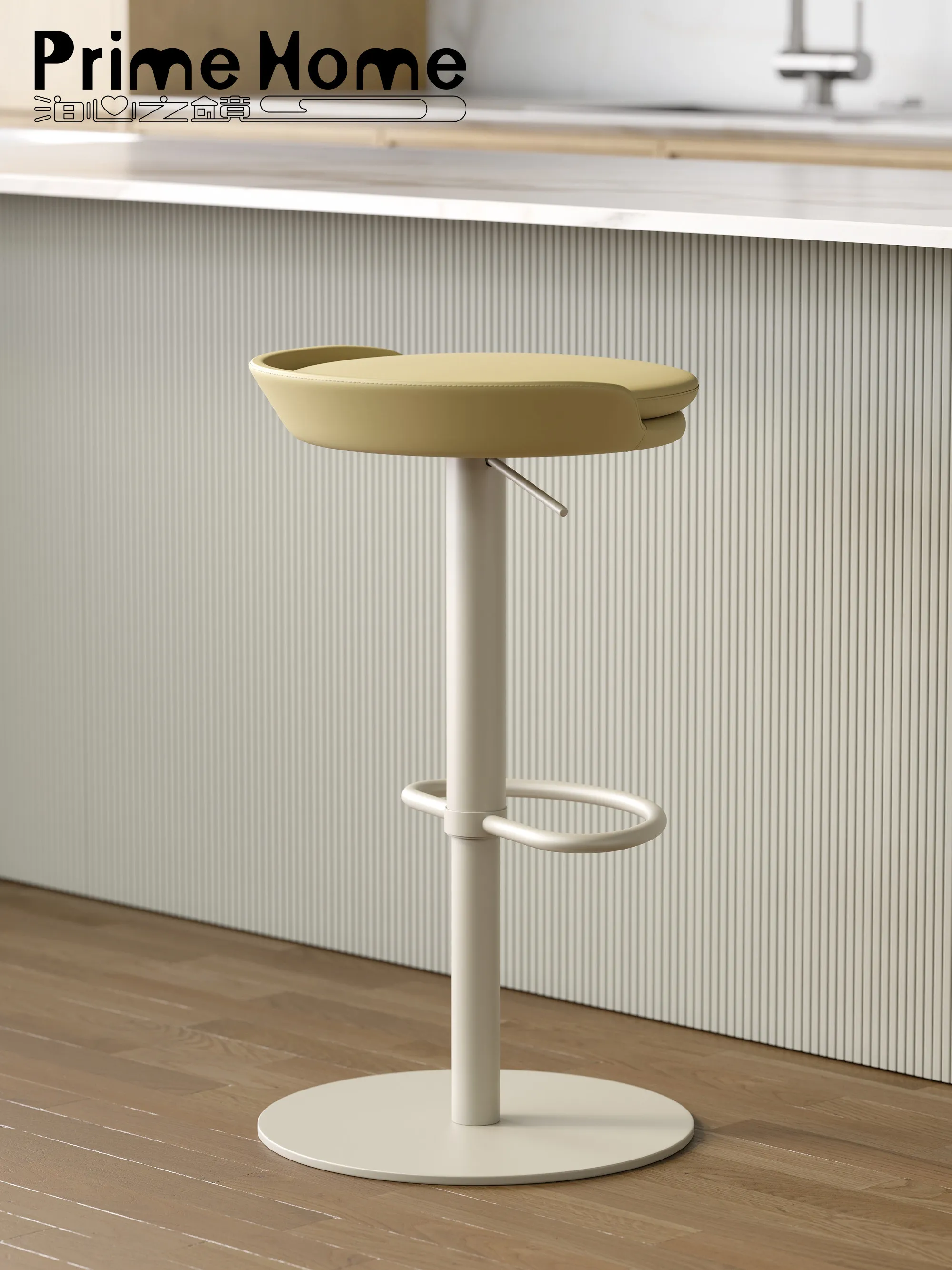 

PYJ Italian minimalist island table designer bar table high stool household rotating lifting island table special chair