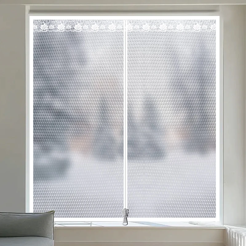 Winter anti-chill, anti-wind and warm protection curtains for bedroom, sealed wind-proof partition for windows, window film