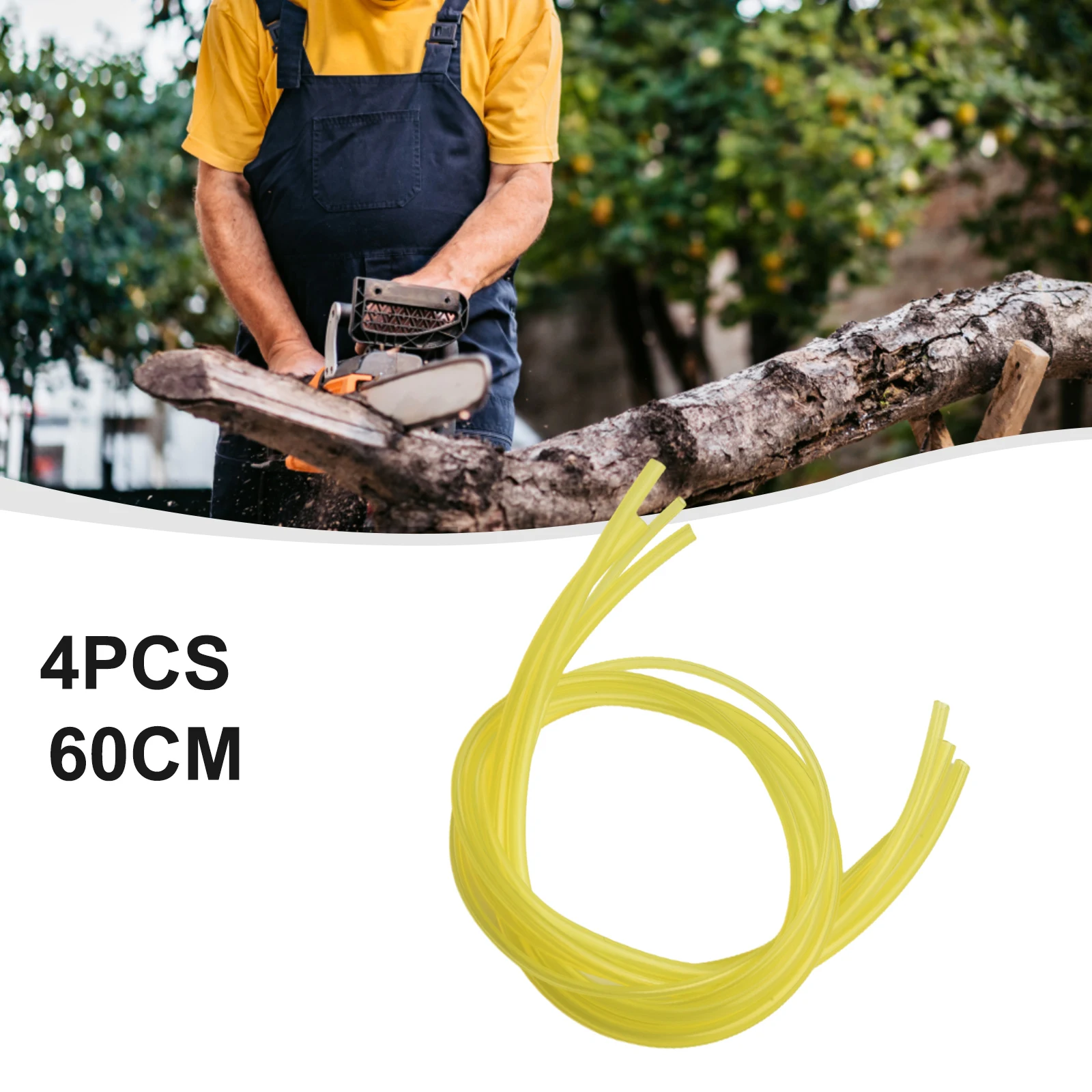 4pcs Fuel Pipes For Trimmer Chainsaw Blower Tools Gardening Power Tools Replacement Fuel Line Hose Gas Pipe Tubing Fittings