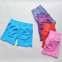 Impact Shorts 4.5 Gym Woman Scrunch Shorts Low Ribbed Band Workout Seamless Shorts Booty Hight Stretch Running Gym Sporty Shorts