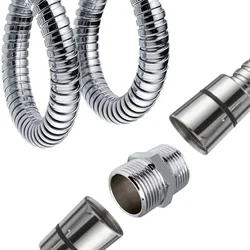 Shower Connector Shower Hose Extend Replacement Accessories Parts Shower Hoses Showers Parts Chrome Brass Faucets Garden